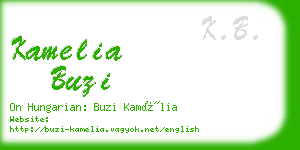 kamelia buzi business card